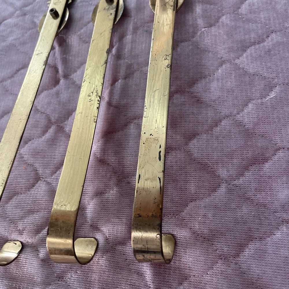 Vintage Brass Pineapple Over The Door Wreath Holders Set Of 3